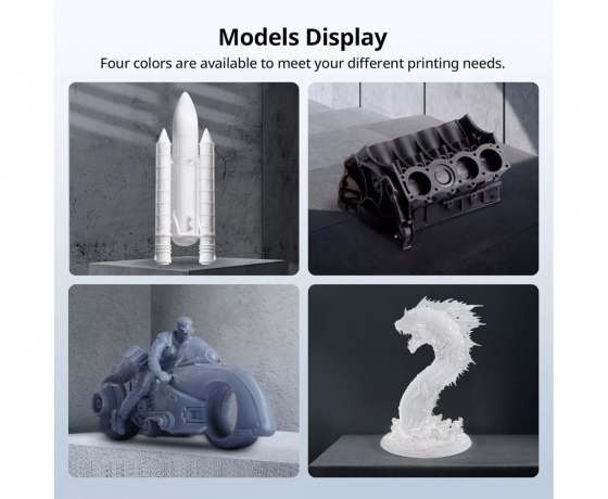 Фото 3 - Фотополімерна смола Anycubic High Speed ​​Resin 2.0 Сірий