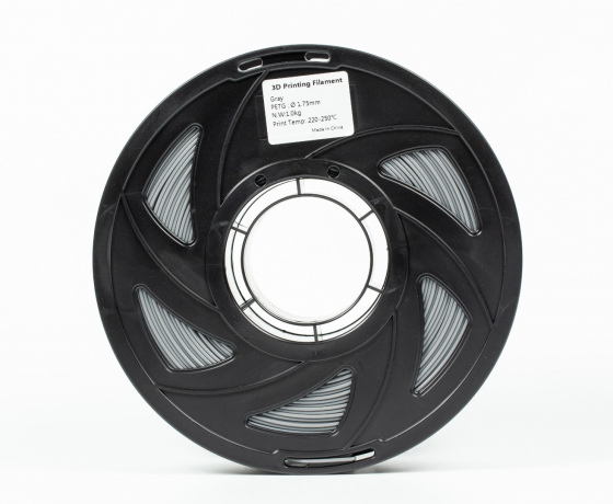 Фото 5 - PETG філамент (пластик) для 3D принтера Сірий 1кг, 1.75мм, 330м