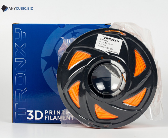 Фото 3 - Помаранчевий PLA пластик Tronxy для 3D принтера 340m | 1 кг | 1,75 мм