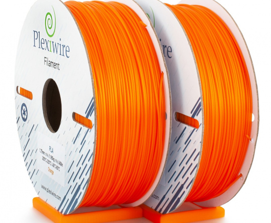 Фото 2 - PLA пластик Plexiwire для 3D принтера оранжевый 400м/1.185кг/1.75мм
