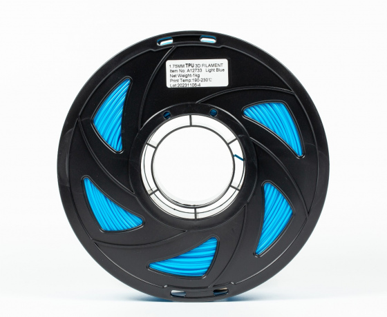 Фото 5 - TPU Filament (пластик) для 3D принтера Голубой 1кг, 1.75мм