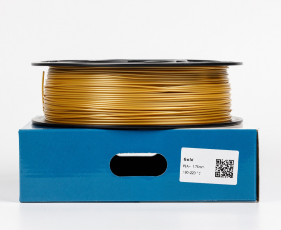 Фото 2 - Золотистый Желтый пла плюс пластик для 3D принтера ✪1кг✪1.75мм