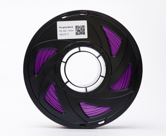 Фото 3 - Пурпурний Золотий Пла Пластик Шовковий | PLA SILK Purple Gold 1кг | 1.75мм | 330м
