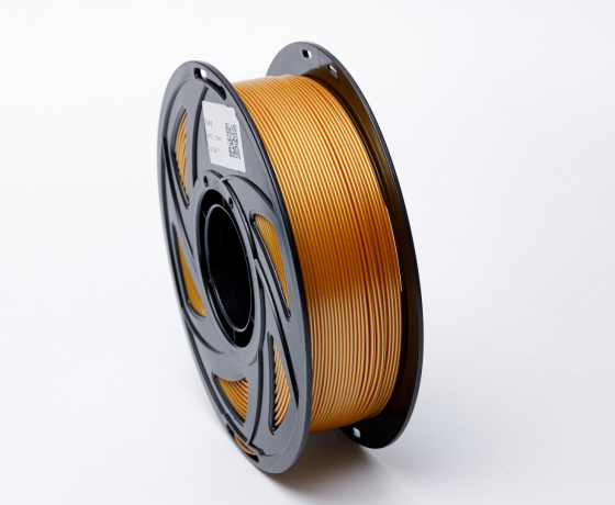 Фото 2 - Золотий PETG (ПЕТГ) coPET пластик для 3D принтера | Gold PETG 1кг | 1.75мм | 330м