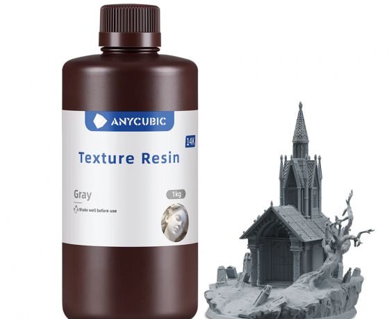 Фото 3 - Текстура Фотополімерна смола Сірий Anycubic